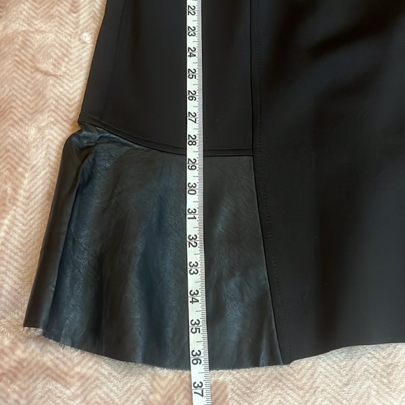 🌟HOST PICK🌟 Chaps black stretch dress with faux leather accents - Picture 7 of 12